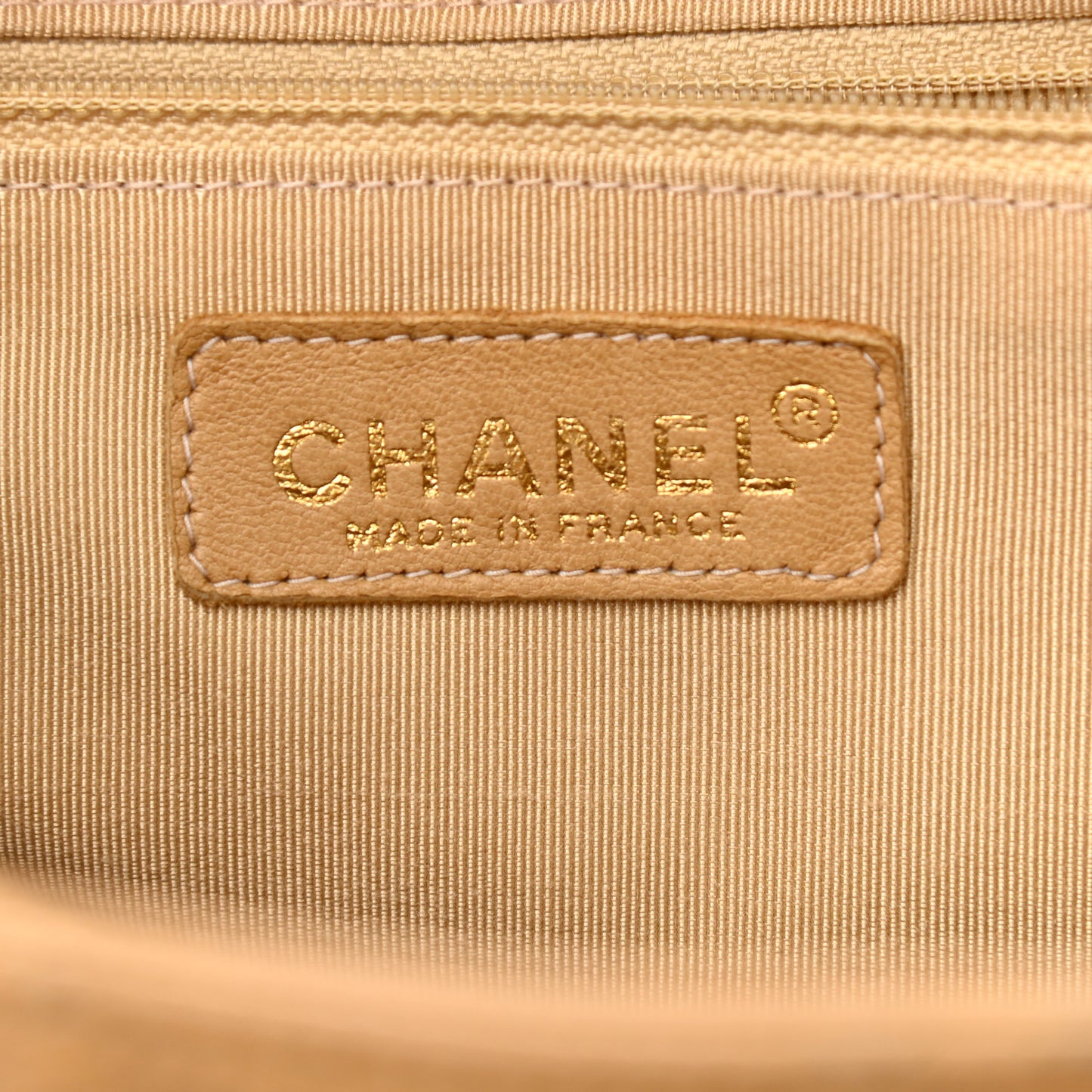 Caviar Quilted Grand Timeless Tote GTT Beige