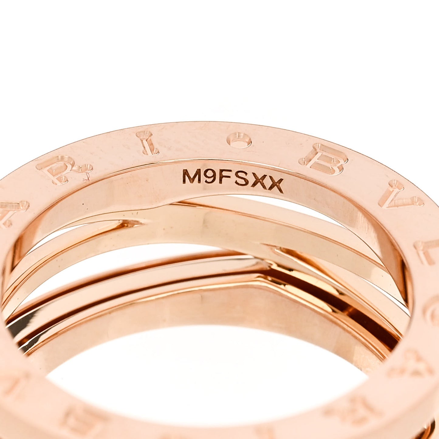 18K Rose Gold B.Zero1 Legend Three-Band Ring 53 6.25