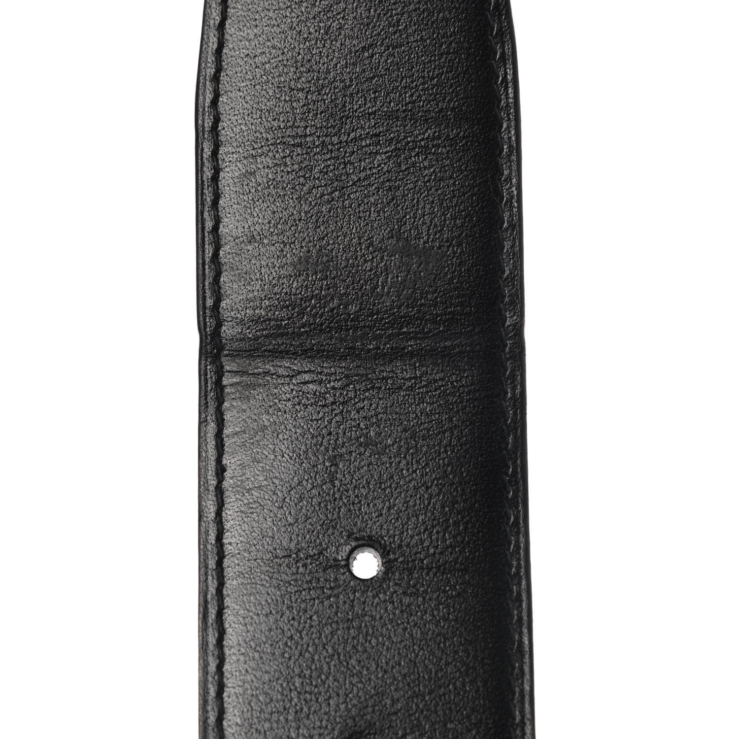 Hermes Box Togo 32mm Constance H Belt 100 Black Chocolate 7 of 9