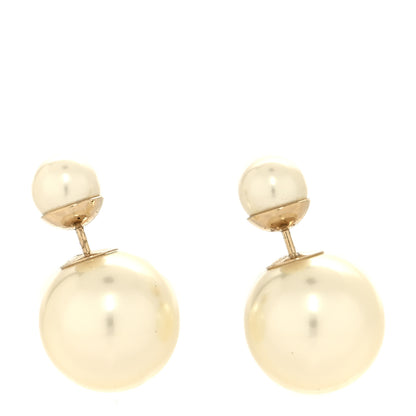 Christian Dior Pearl Mise En Dior Tribal Earrings Gold 1 of 4