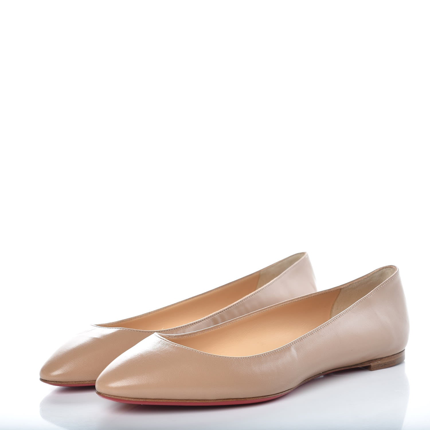 Christian Louboutin Nappa Eloise Flats 39 Nude 3 of 7
