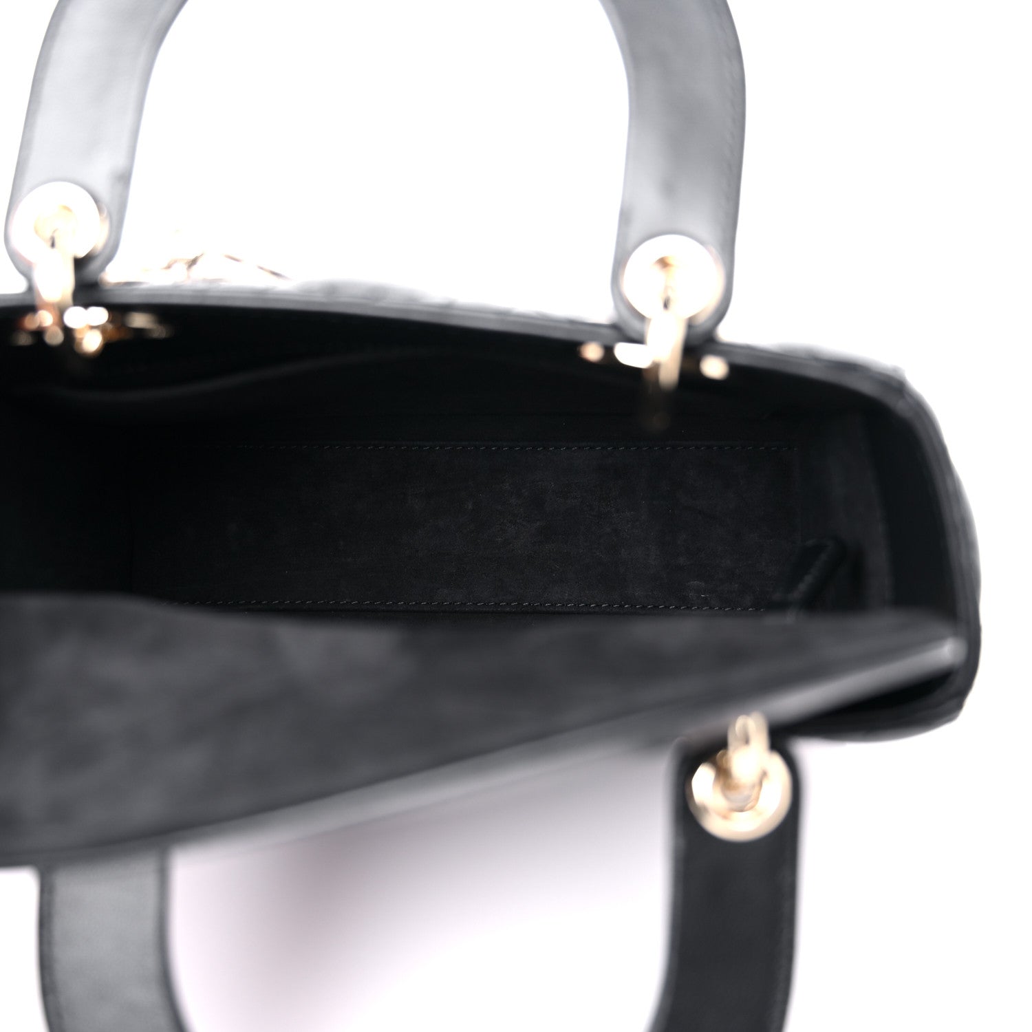 Christian Dior Lambskin Cannage Small My ABCDior Lady Dior Black 5 of 11