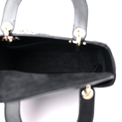 Christian Dior Lambskin Cannage Small My ABCDior Lady Dior Black 5 of 11