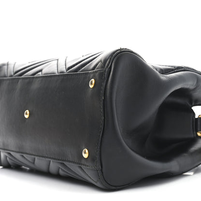 Gucci Calfskin Matelasse Small GG Marmont Tote Black 10 of 11