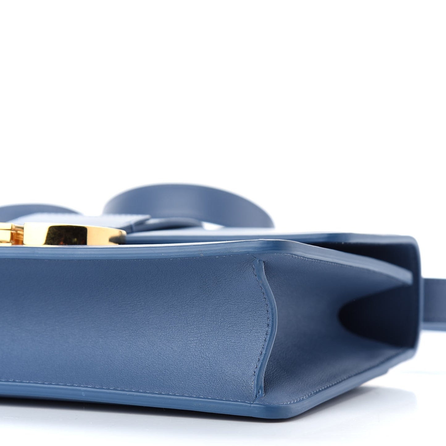 Smooth Calfskin 30 Montaigne Flap Bag Blue