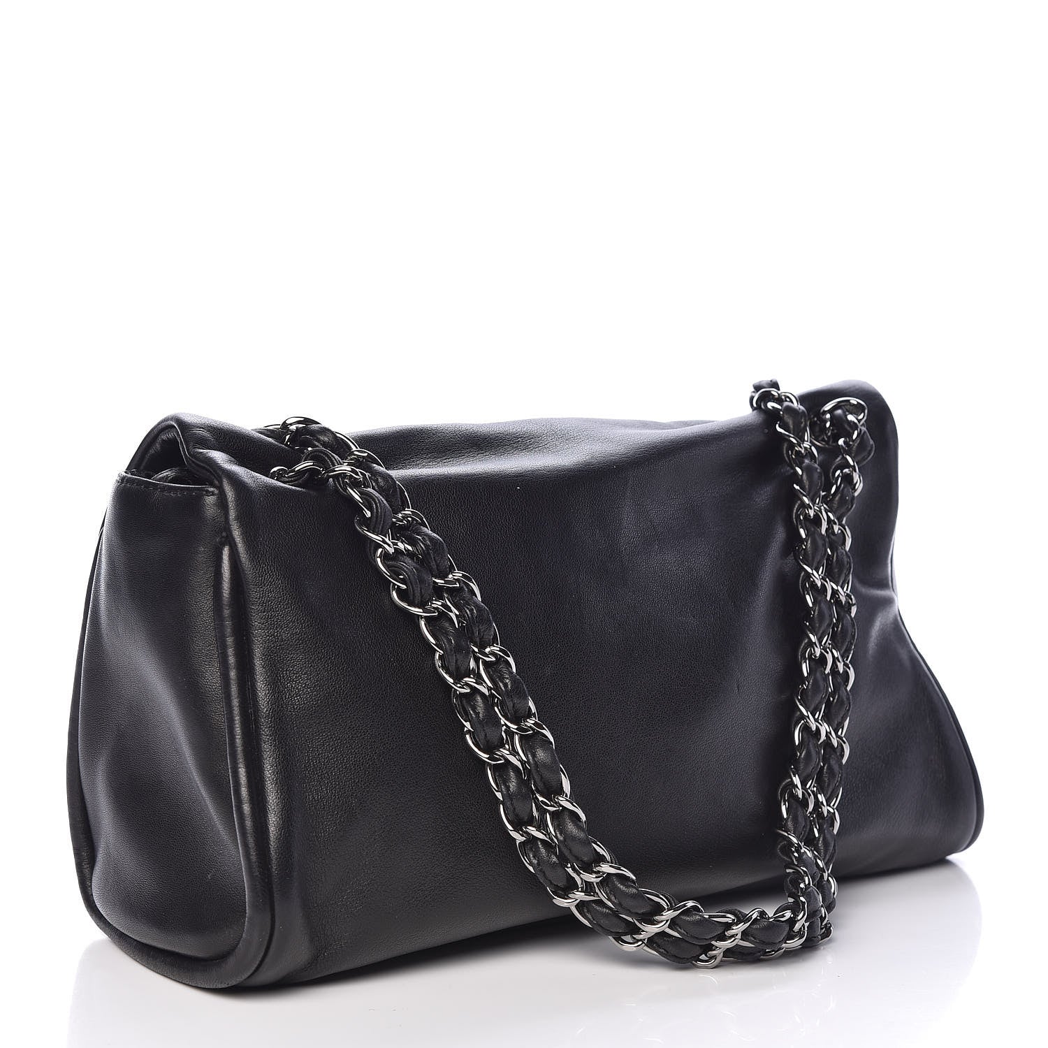 Chanel Lambskin Quilted Large Mademoiselle Double Flap Black 3 of 11