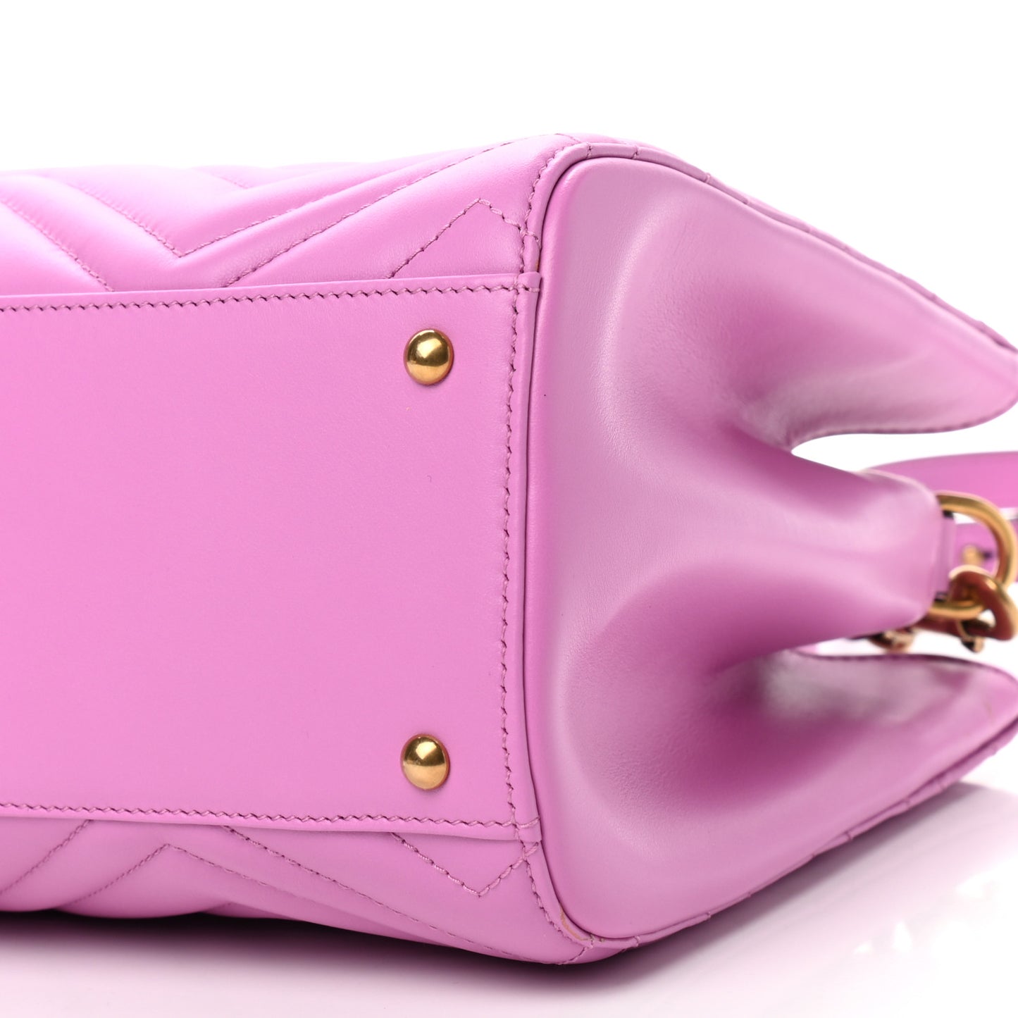Calfskin Matelasse Small GG Marmont Tote Candy Mousse