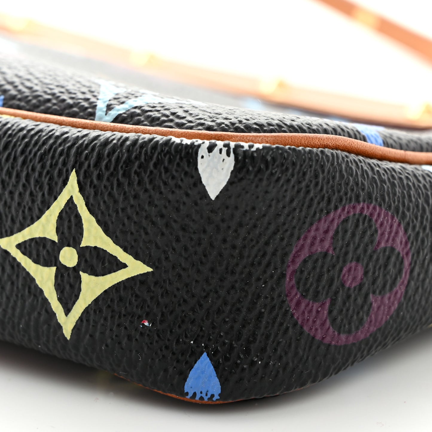 Monogram Multicolor Pochette Accessories Black