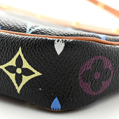 Louis Vuitton Monogram Multicolor Pochette Accessories Black 10 of 10
