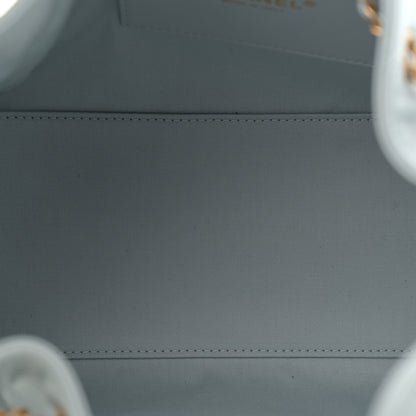 Chanel Caviar Quilted Small Chanel 25 Handbag Light Blue 5 of 10