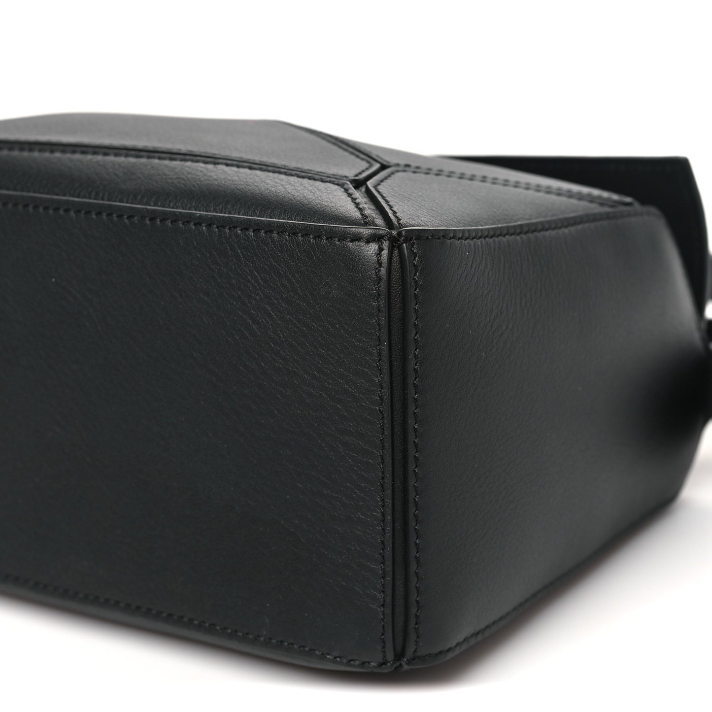 Calfskin Small Puzzle Bag Black