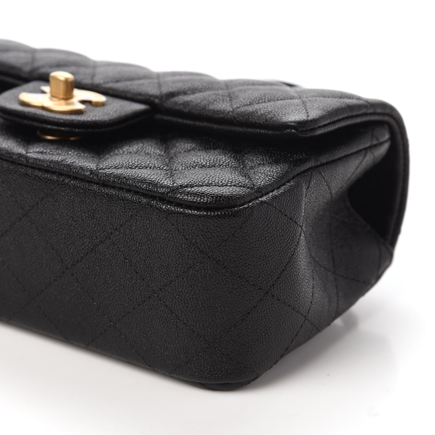 Chanel Caviar Quilted Mini Top Handle Rectangular Flap Black 7 of 11