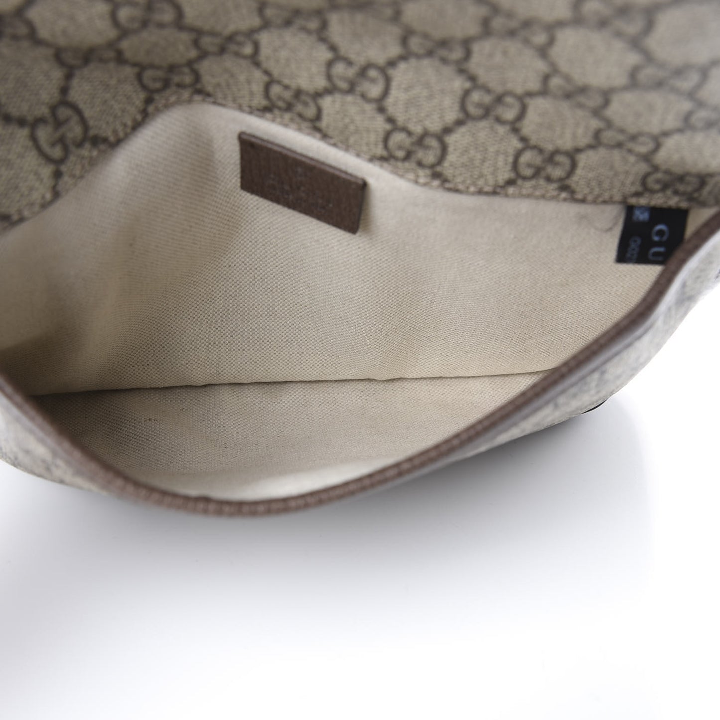 GG Supreme Monogram Neo Vintage Web Belt Bag Brown