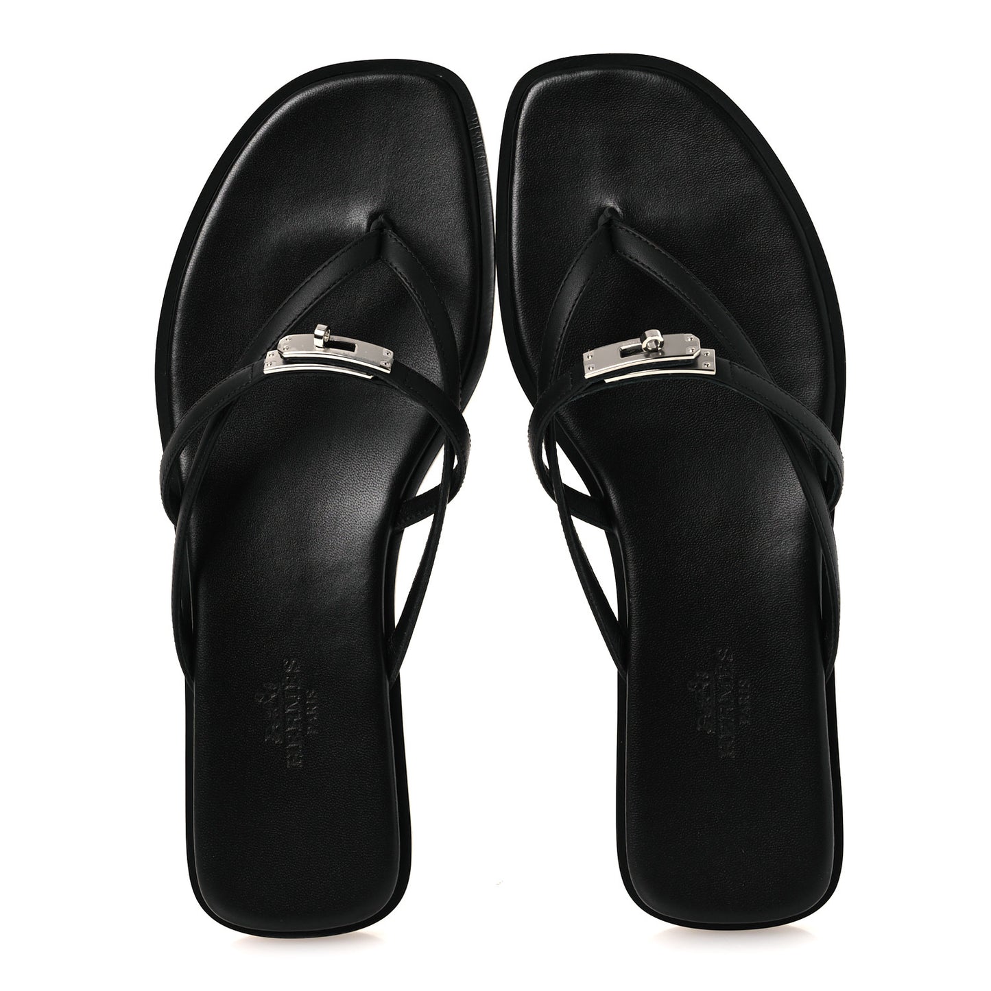 Calfskin Miss Sandals 37 Black