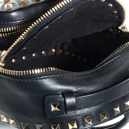 Valentino Garavani Calfskin Mini Rockstud All Over Backpack Black 5 of 8