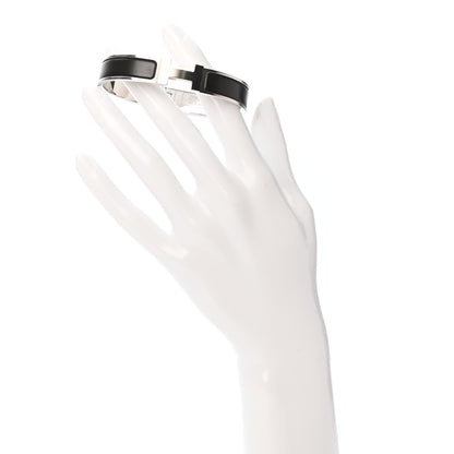 Hermes Matte Enamel Narrow Clic Clac HH Bracelet GM Black 2 of 6