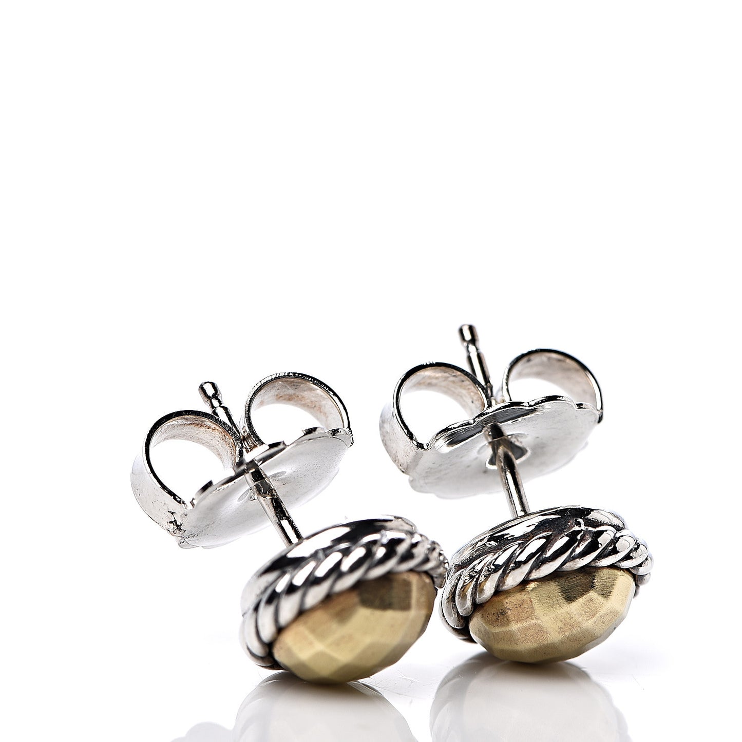 Sterling Silver 18K Yellow Gold Chatelaine Earrings