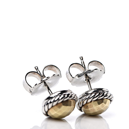 David Yurman Sterling Silver 18K Yellow Gold Chatelaine Earrings 3 of 5