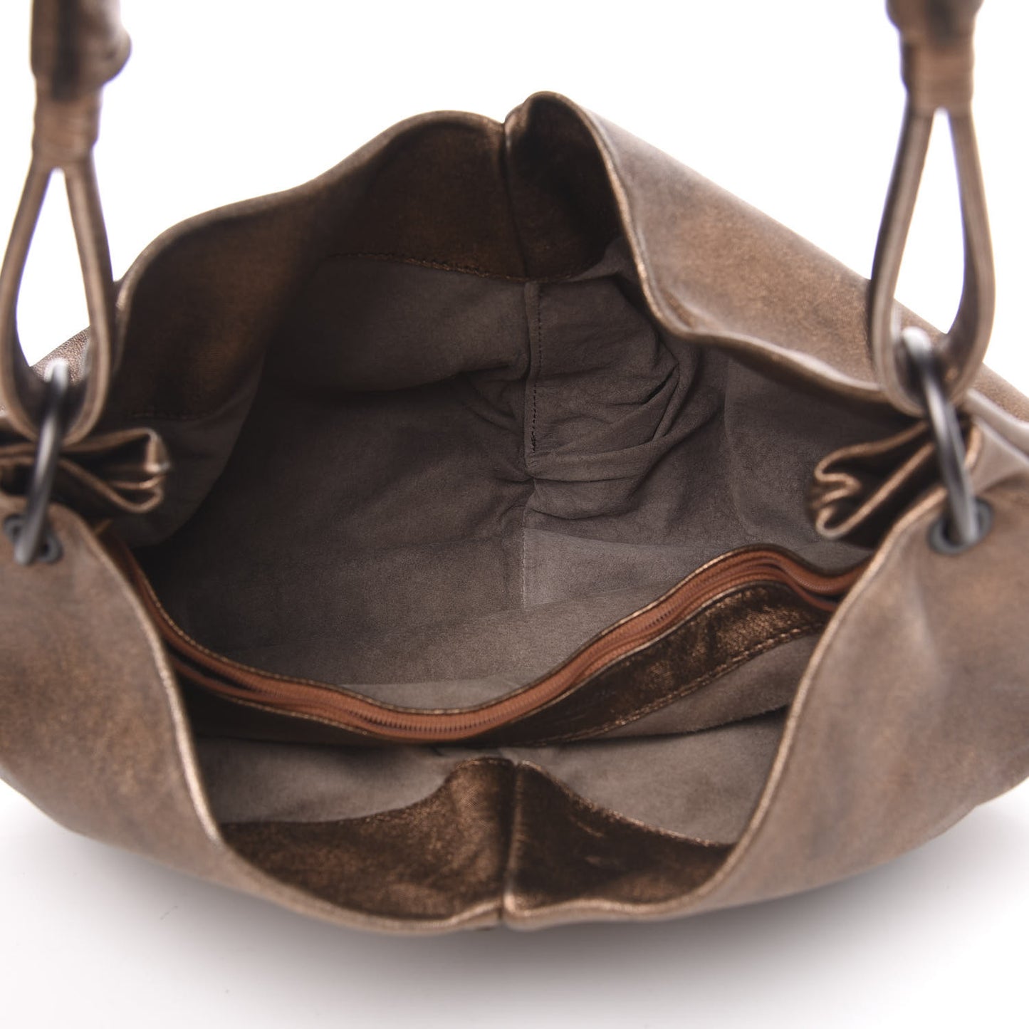 Intrecciato Nappa Aquilone Fortune Cookie Hobo Copper