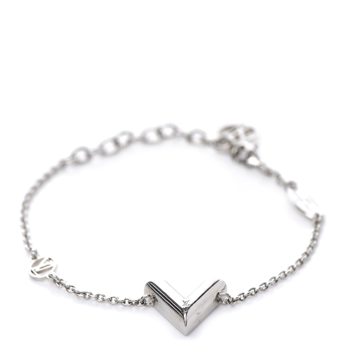 Louis Vuitton Essential V Supple Bracelet Silver 1 of 8