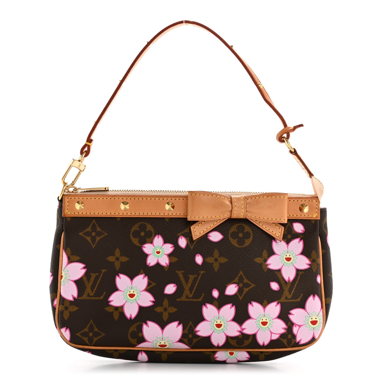 Louis Vuitton Monogram Cherry Blossom Pochette Accessories Brown 1 of 13