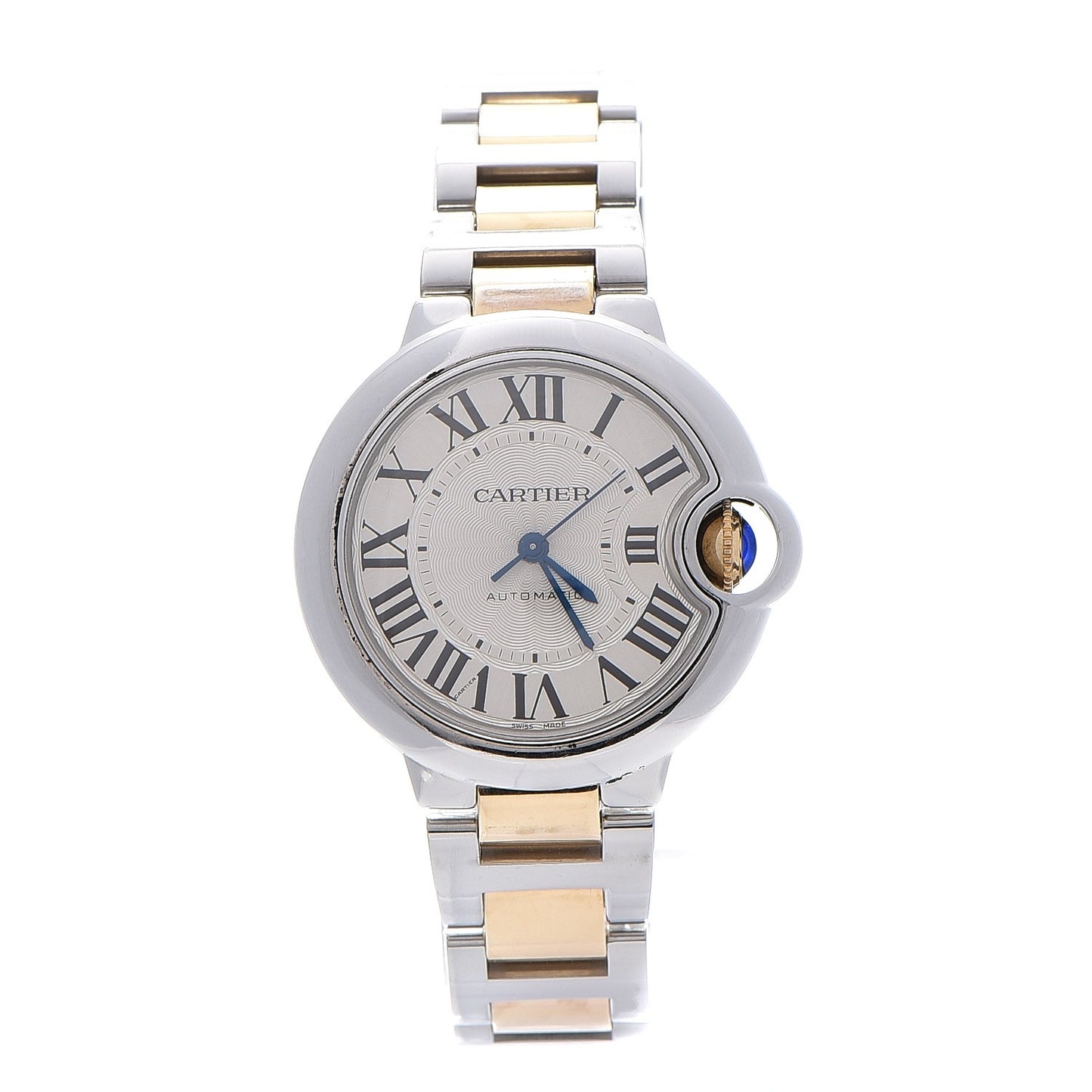 Stainless Steel 18K Yellow Gold 33mm Ballon Bleu De Automatic Watch