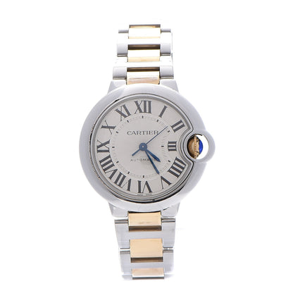 Cartier Stainless Steel 18K Yellow Gold 33mm Ballon Bleu De Automatic Watch 1 of 12