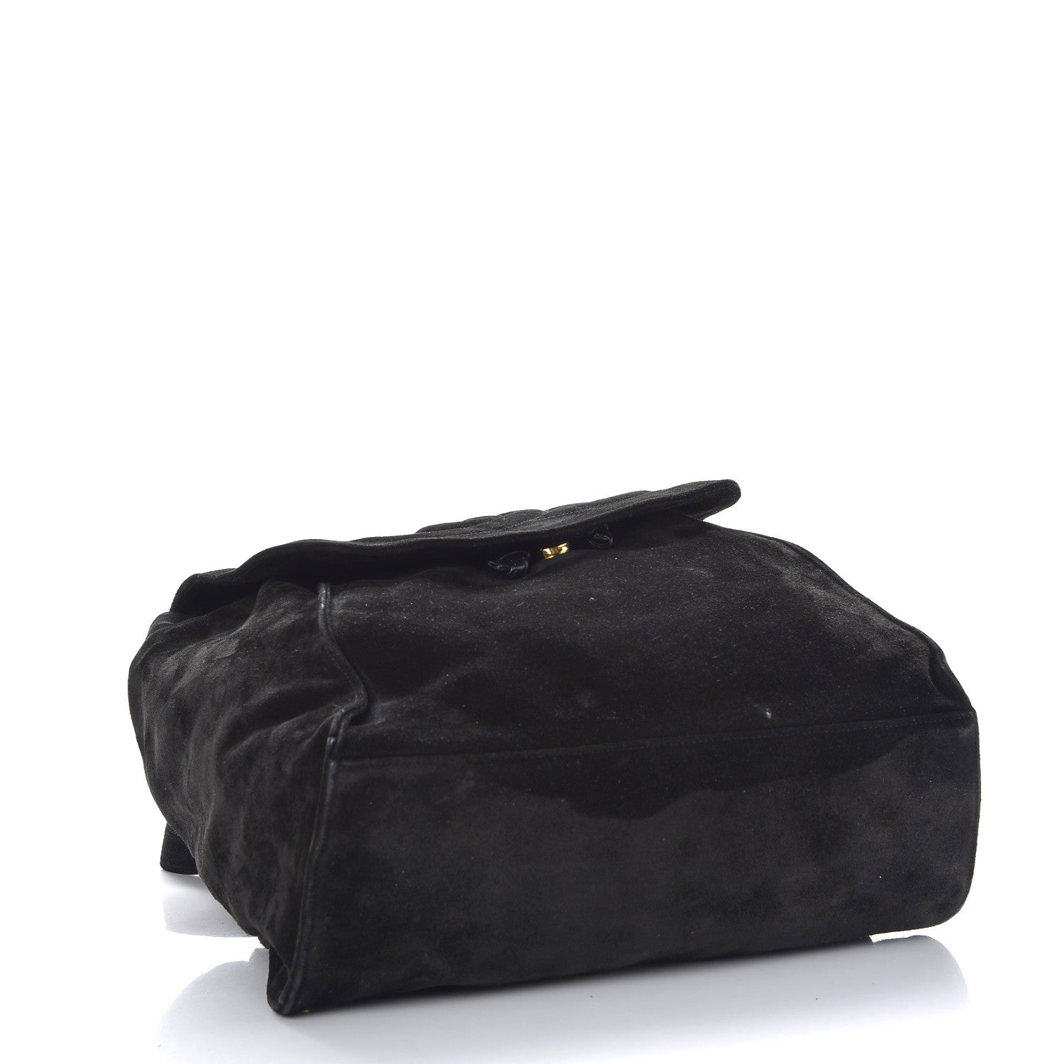 Chanel Suede CC Drawstring Backpack Black 4 of 10