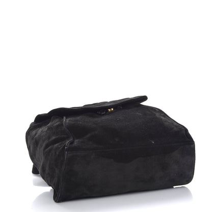 Chanel Suede CC Drawstring Backpack Black 4 of 10