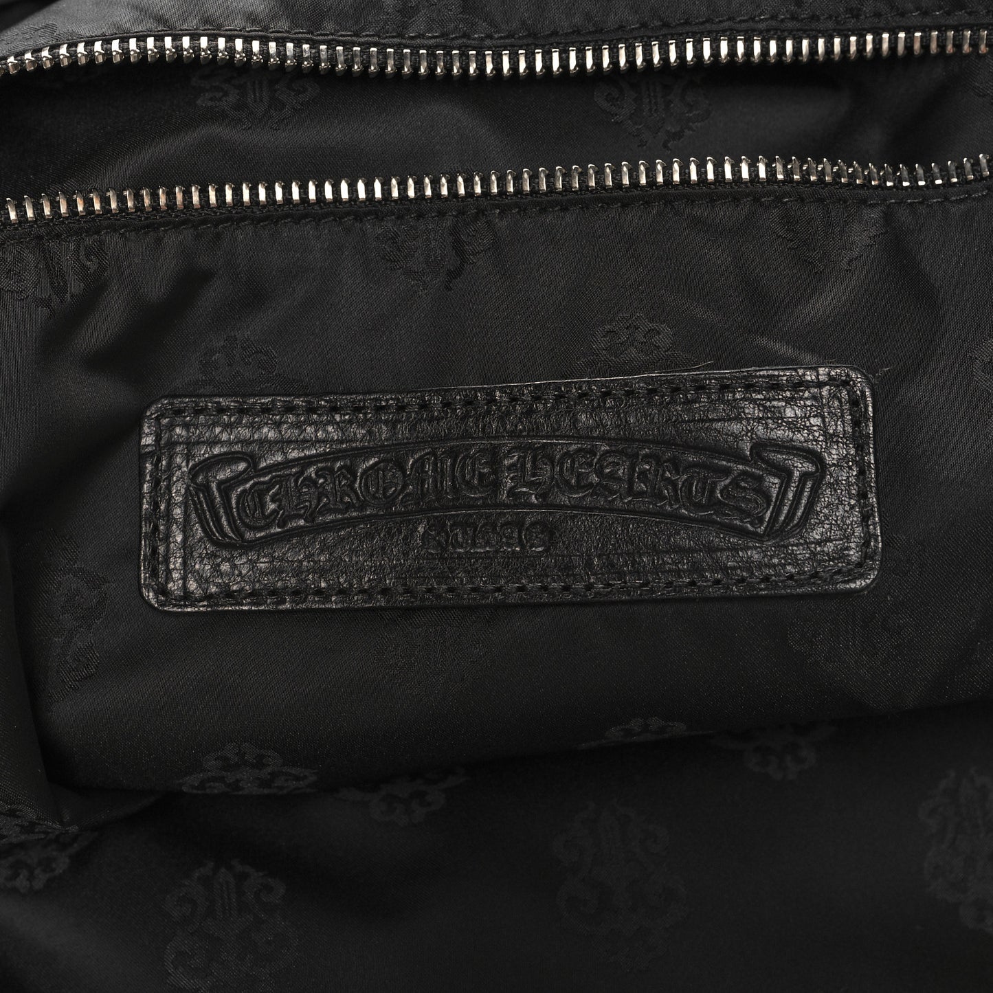 Calfskin Cross Patch 7th Grade Backpack Black