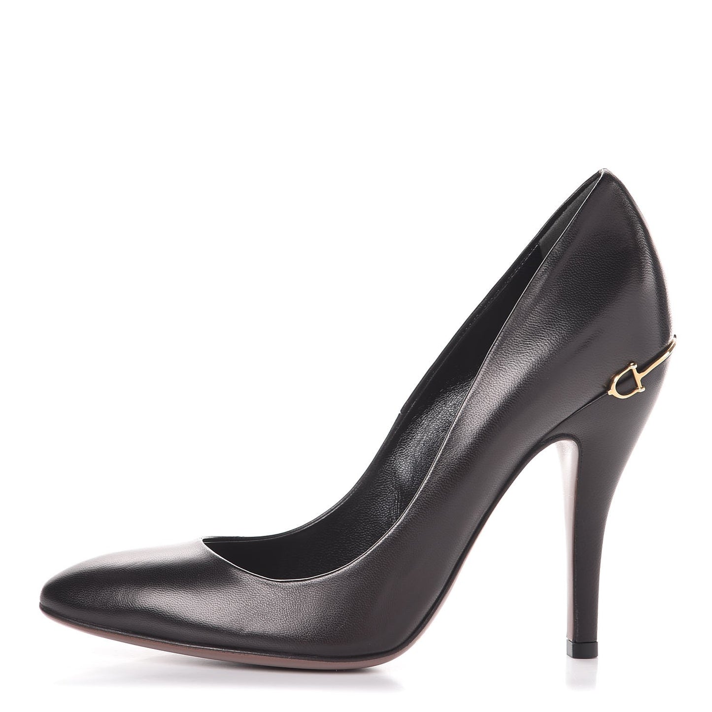 Nappa Horsebit High Heel Pumps 38 Black