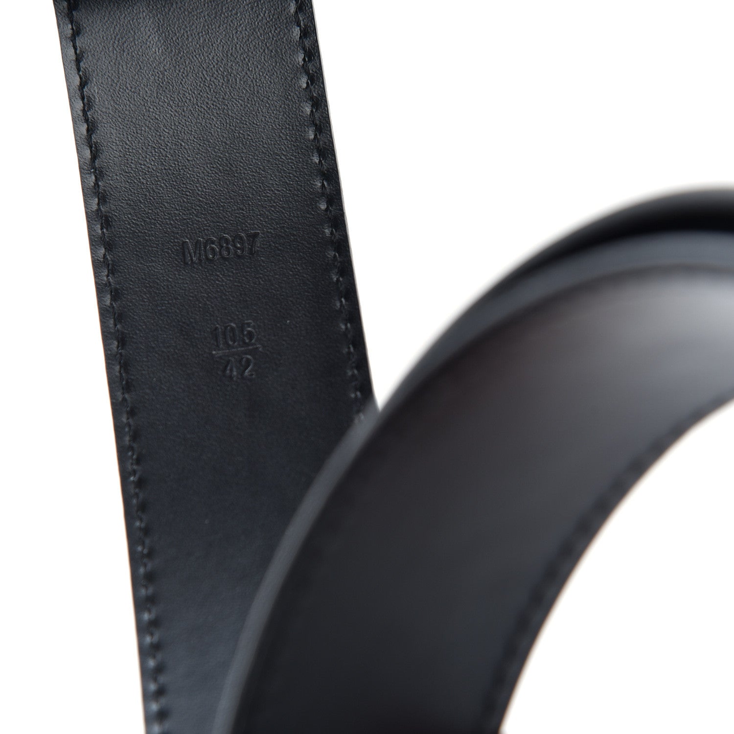 Louis Vuitton Taiga 35mm LV Initiales Belt 105 42 Ardoise 5 of 6