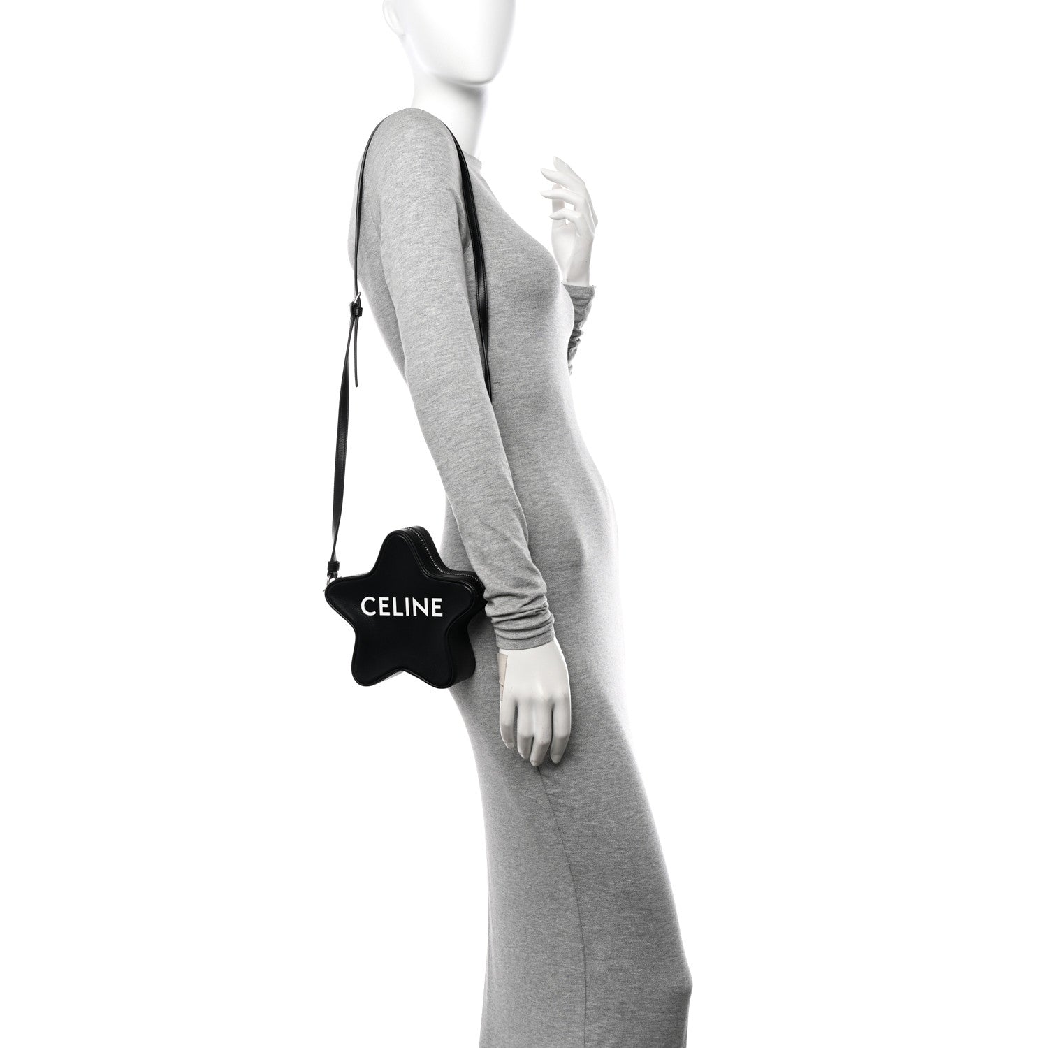 Celine Smooth Calfskin Star Crossbody Bag Black 2 of 11
