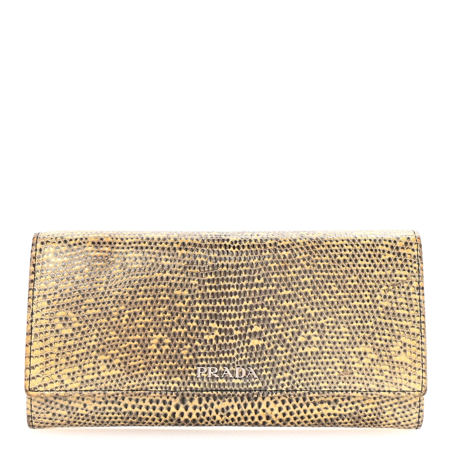 Prada Lizard Continental Wallet Roccia 1 of 7