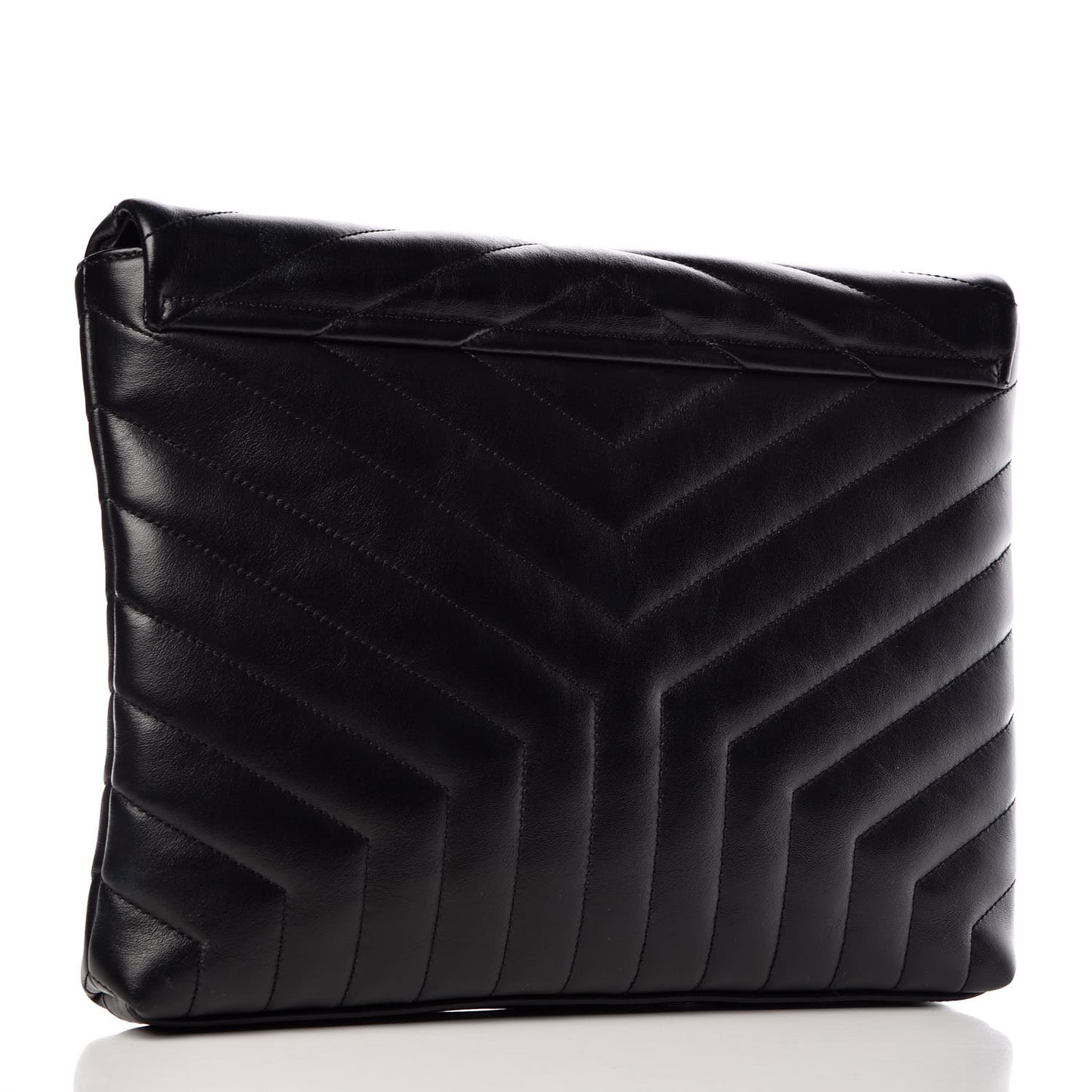 Calfskin Y Quilted Monogram Loulou Document Holder Black
