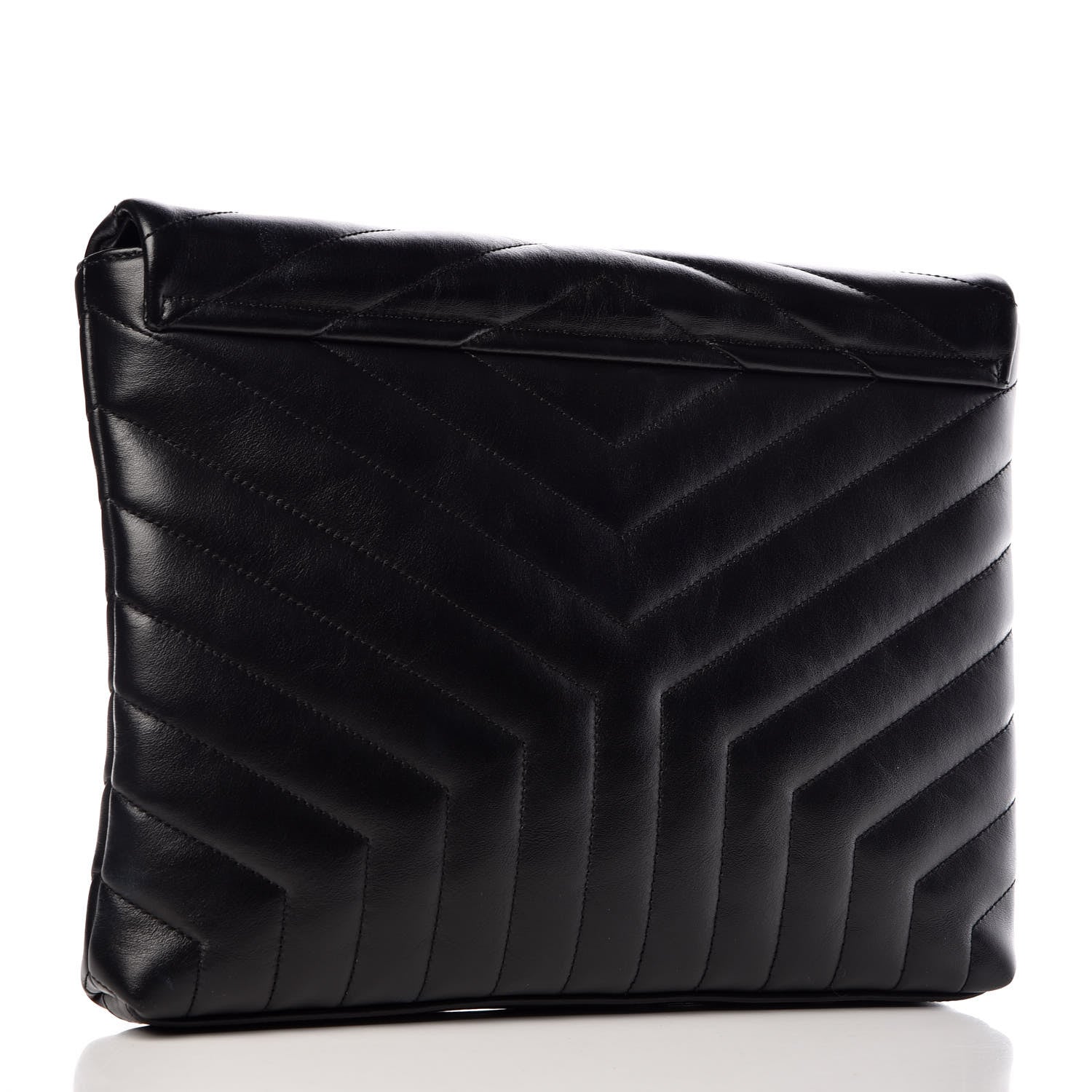 Saint Laurent Calfskin Y Quilted Monogram Loulou Document Holder Black 3 of 11