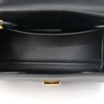 Versace Grained Calfskin Small La Medusa Top Handle Bag Black 5 of 11