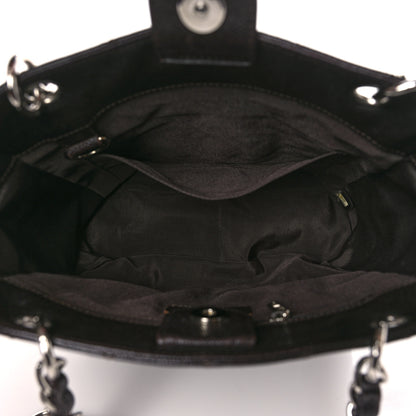 Chanel Caviar Quilted Petit Shopping Tote PST Dark Brown 5 of 12