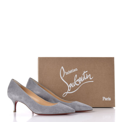 Christian Louboutin Veau Velours So Kate 55 Pumps 35 Light Blue 8 of 8