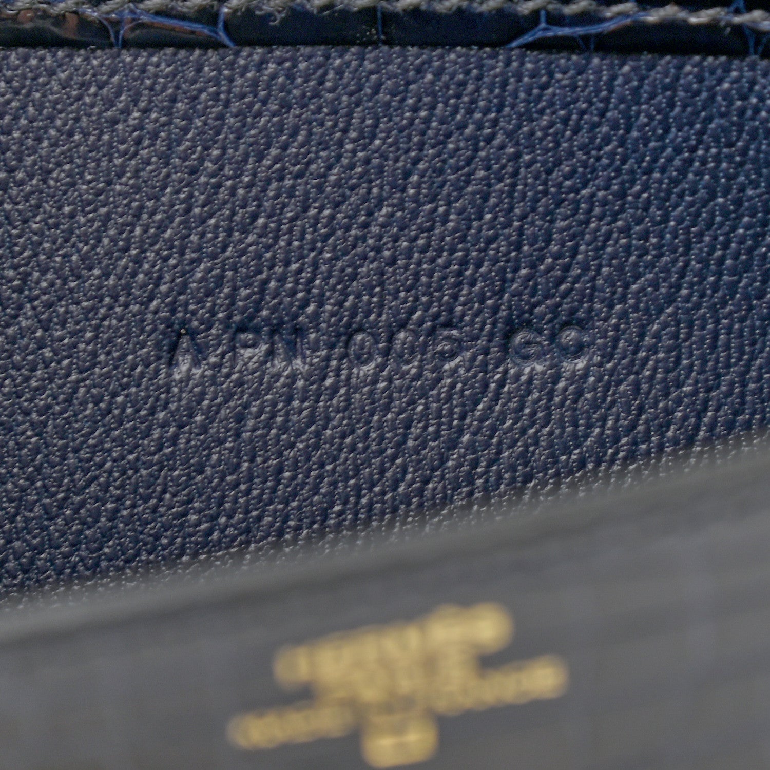 Hermes Shiny Alligator Constance Long Wallet Bleu Marine 7 of 8