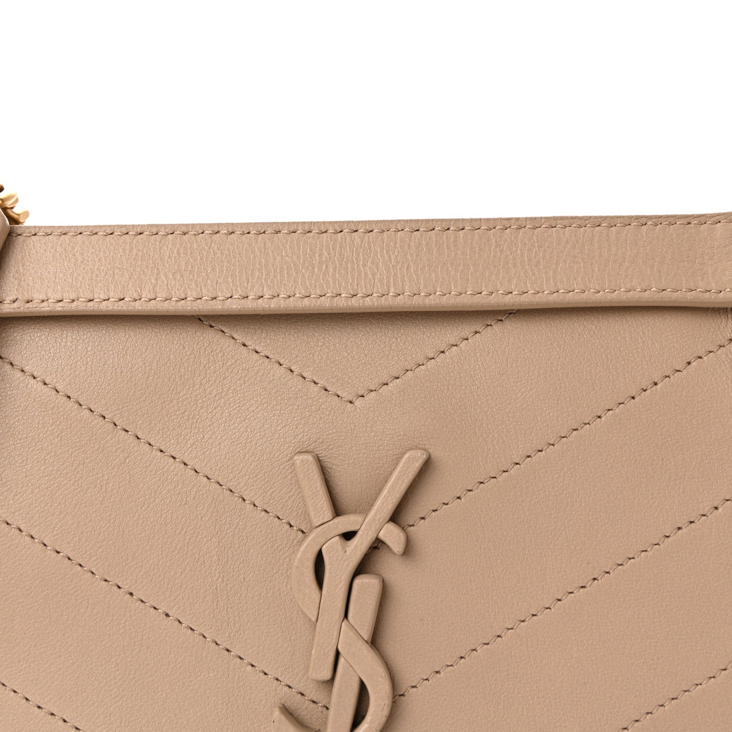 Lambskin Matelasse Monogram Baby Niki Chain Satchel Dark Beige