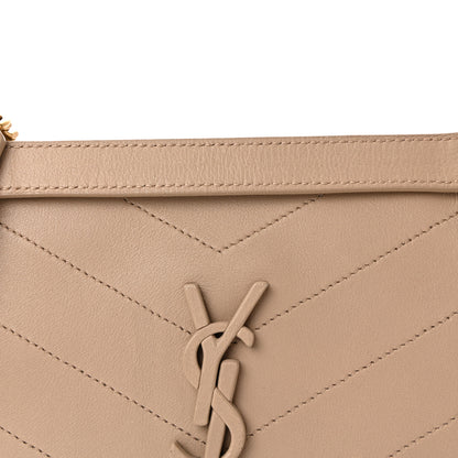 Saint Laurent Lambskin Matelasse Monogram Baby Niki Chain Satchel Dark Beige 7 of 10