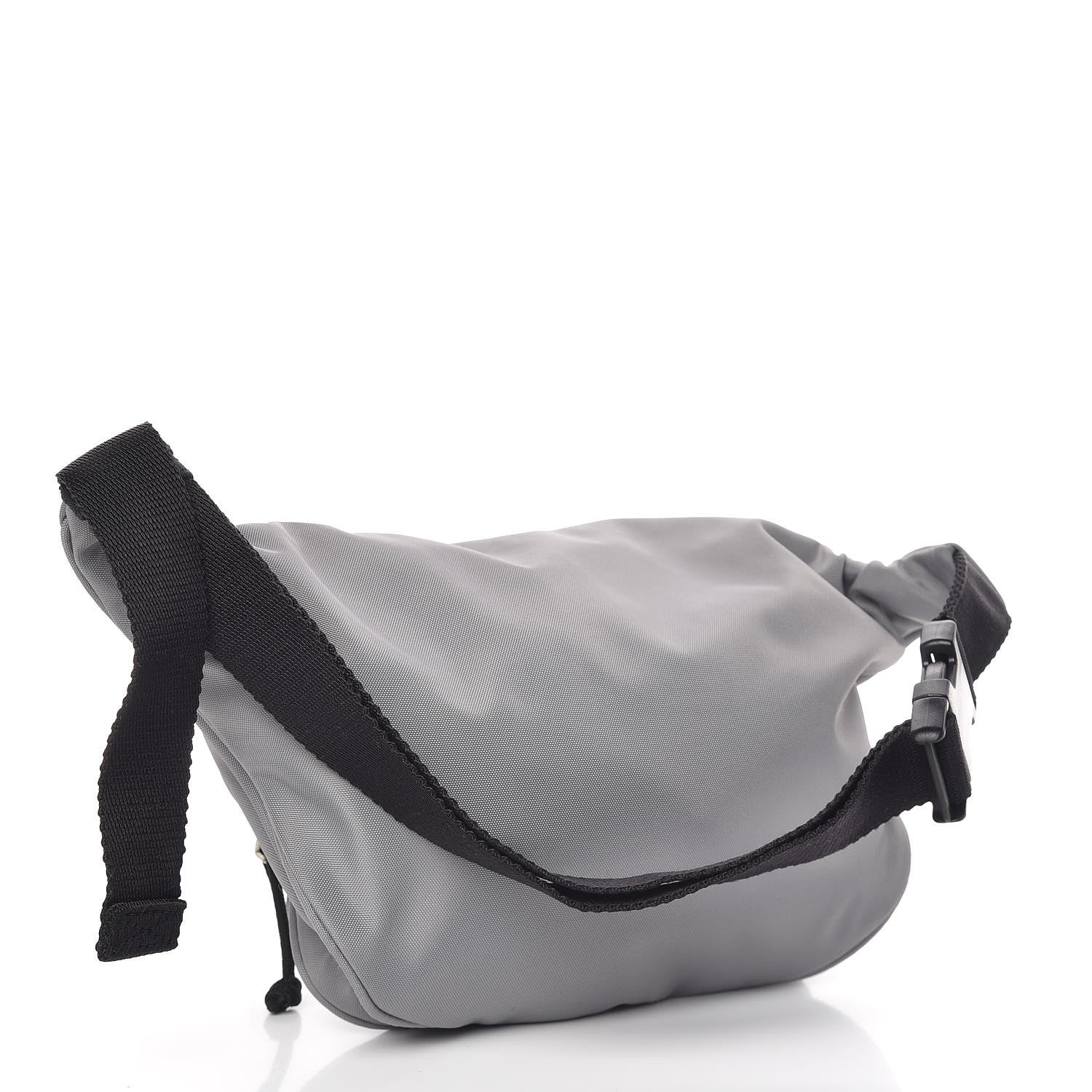 Balenciaga Textured Sport Nylon Logo Embroidered Wheel Beltpack Grey White 3 of 9