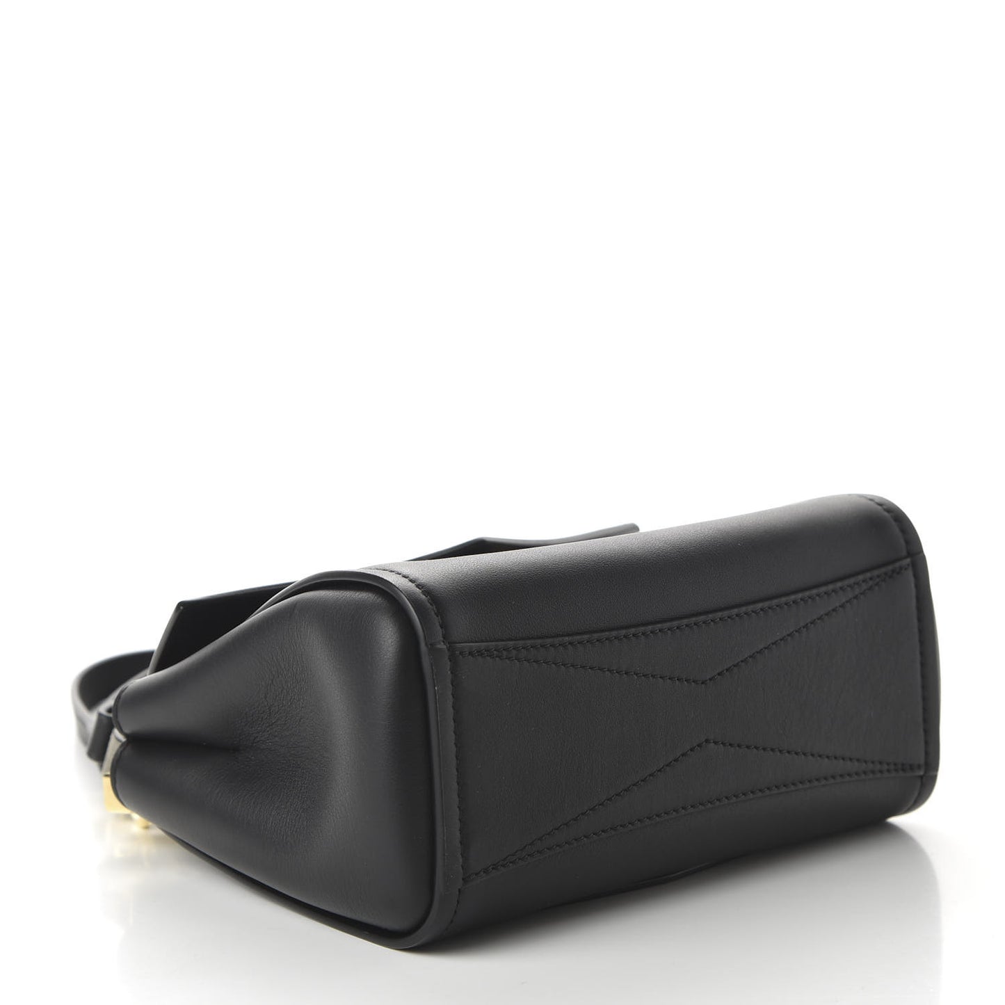 Calfskin Mini Mystic Shoulder Bag Black