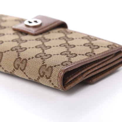 Gucci Monogram Old Libeccio Miss GG Continental Wallet Beige Ebony Light Brown 7 of 10