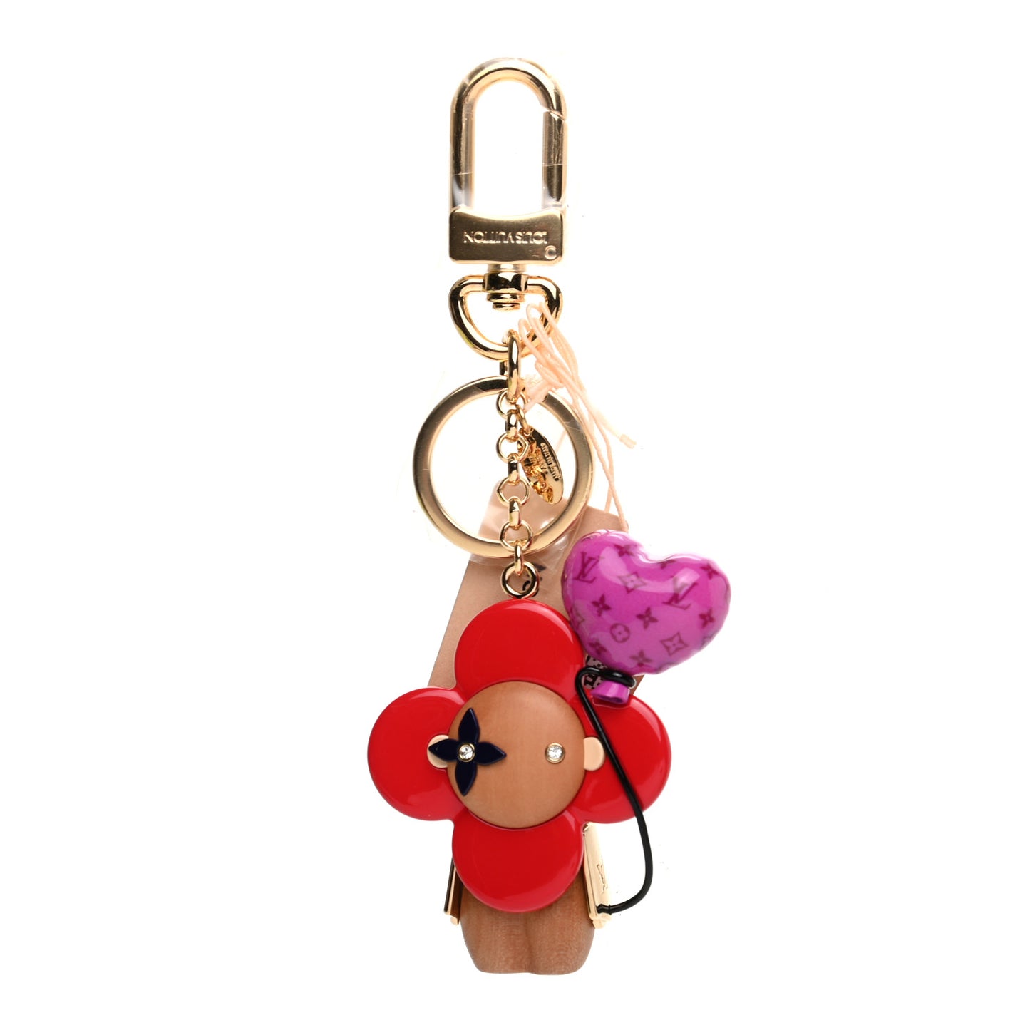 Resin Wood Vivienne Valentine Bag Charm Key Holder