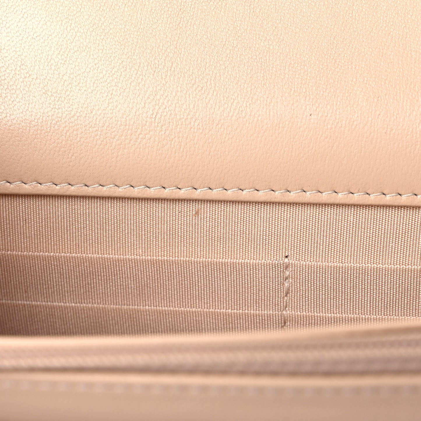 Lambskin Quilted Chanel 19 Wallet On Chain WOC Beige