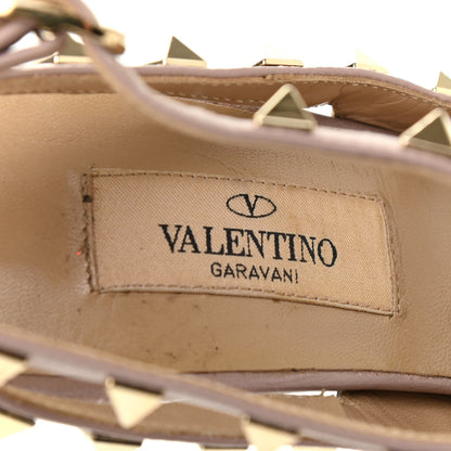 Valentino Garavani Patent Rockstud Ankle Strap 100mm Pumps 37 Parrot Poudre 7 of 9