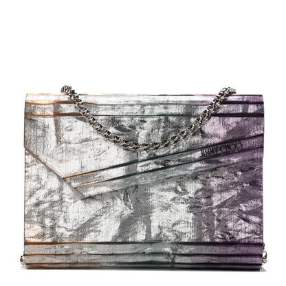 Jimmy Choo Acrylic Crinkled Velvet Printed Candy Clutch Multicolor 1 of 7