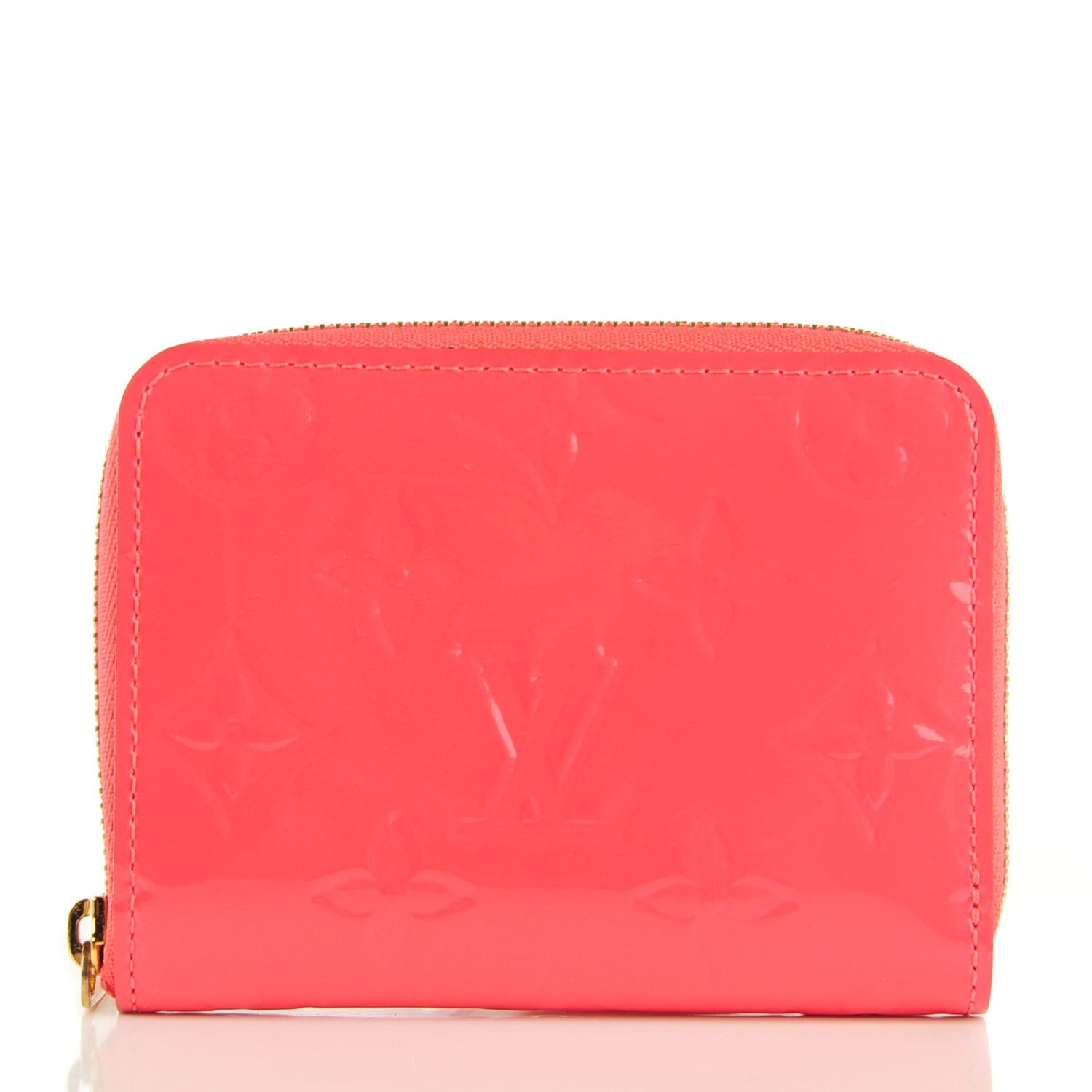 Louis Vuitton Vernis Zippy Coin Purse Wallet Rose Litchi 1 of 7